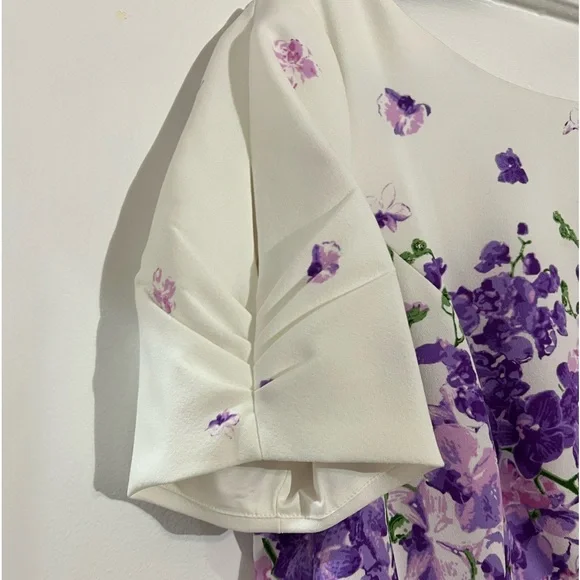 Adrianna Papell floral midi dress - Picture 2 of 4